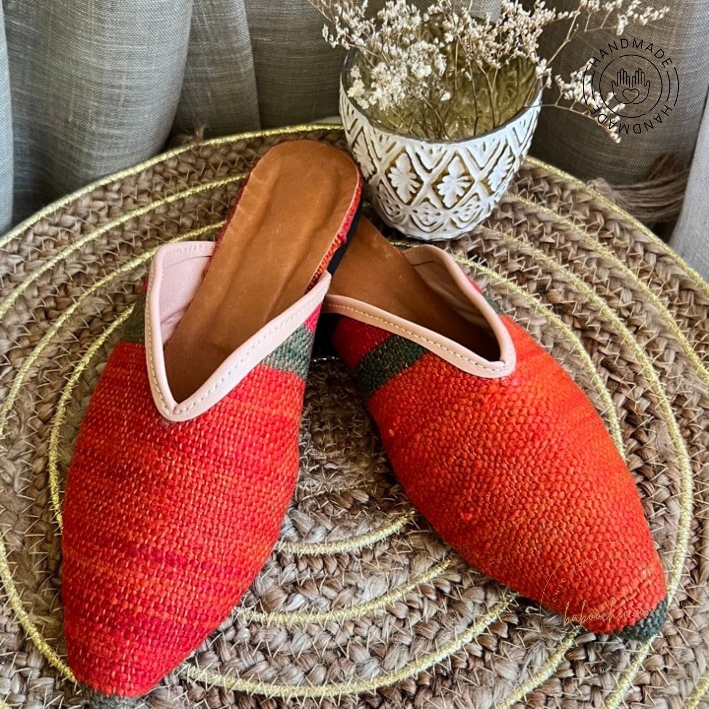 sahara sands babouche kilim rug raffia design baboochic.com