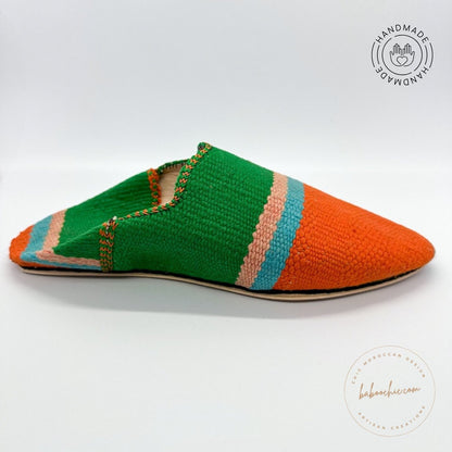 isabella kilim natural color rug babouche slipper with kilim design baboochic.com