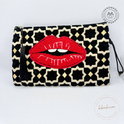 handmade fabric moroccan style handbag with cultural design baboochic.com