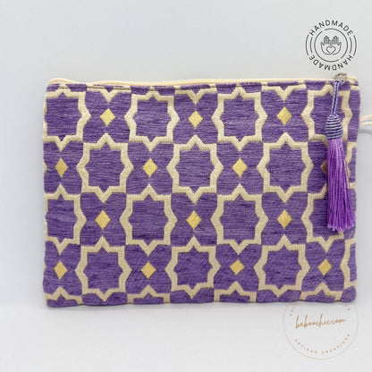 handmade fabric moroccan style handbag with cultural design baboochic.com